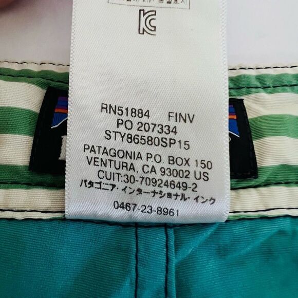 Patagonia striped men’s swim shorts, size 36 - Picture 5 of 6